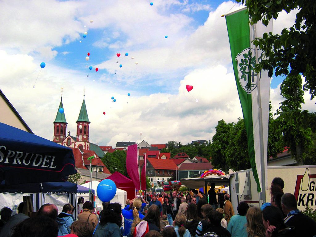 Centmarkt in der Ortsmitte von Hofbieber