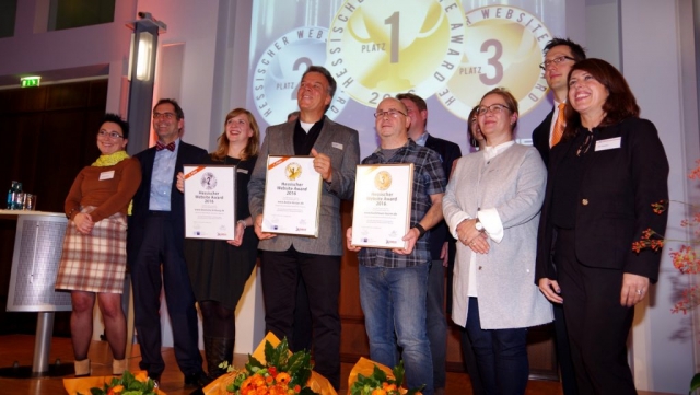 Hessischer Website Award 2016: Gruppenbild mit Jury