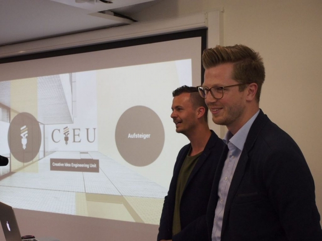 CIEU: Die selbsternannten digitalen Gipfelstürmer (von links) Kilian Jonasch und Julian Schliemann.
