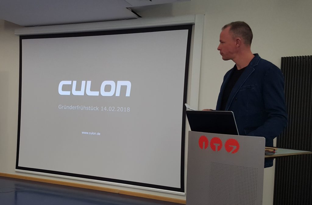 Steffen Göbel stellte sein Unternehmen Culon vor (Foto: Region Fulda)