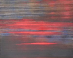 Peter Lang: „Rote Zirren“, 2016, 120 x 80 cm, Öl auf Leinwand; Foto: © Peter Lang