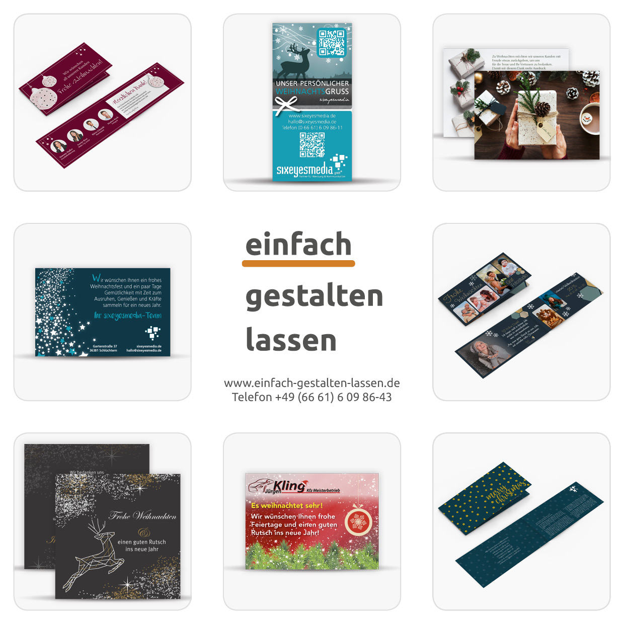 Weihnachtsanzeigen online beauftragen