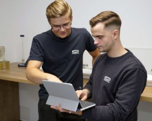 Tablets im Ausbildungseinsatz